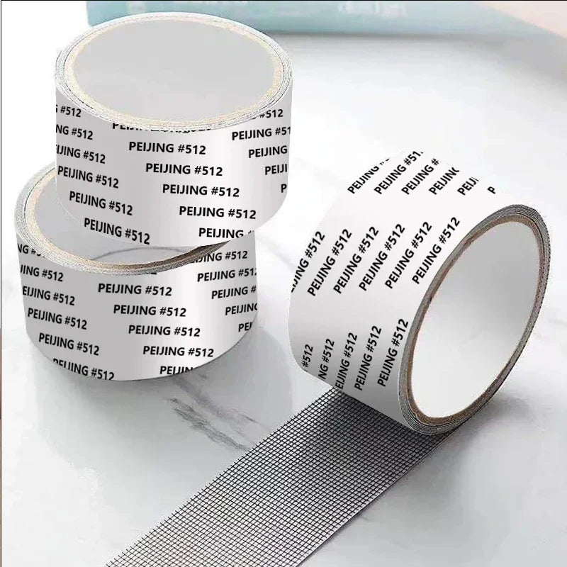 2M Strong Self-Adhesive Window Screen Repair Tape - Cover Holes and Tears, Keep Insects Out Window Screen Mosquito Net Zpaxo