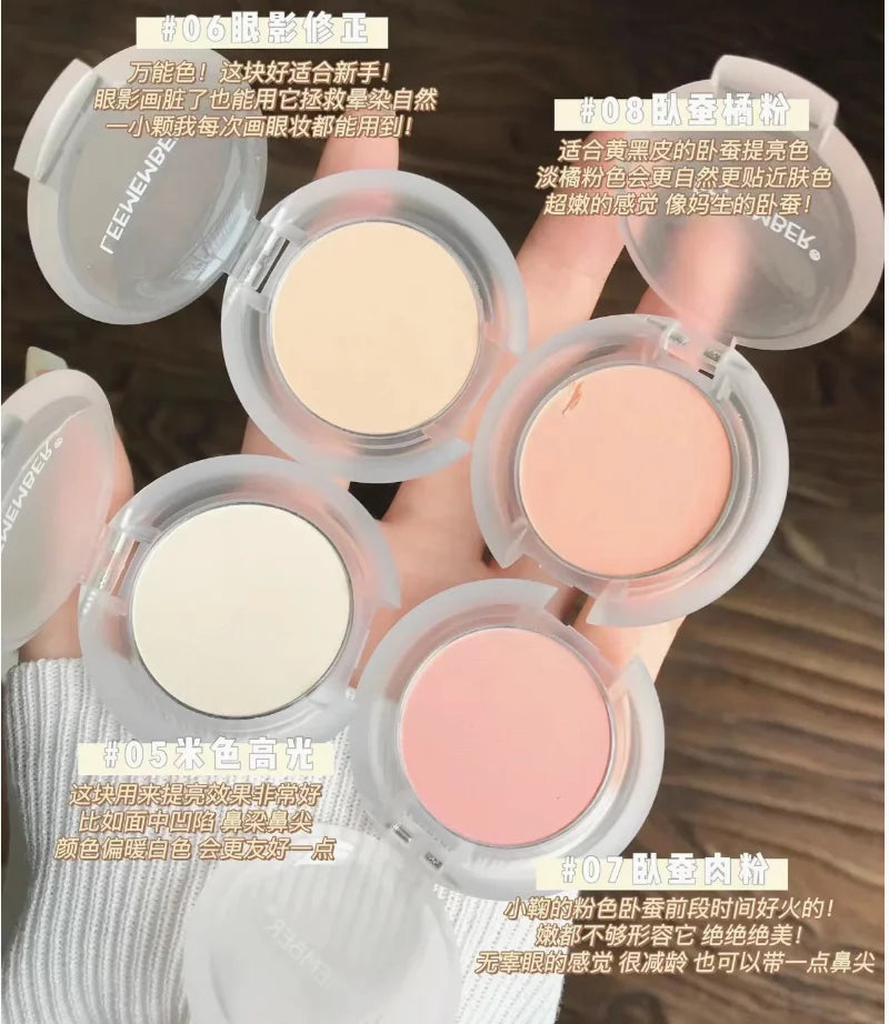 LEEMEMBER Mini Face Shadow Powder Multi-Purpose Highlighting Contour Powder Makeup Cosmetics Zpaxo