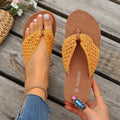 Trend Women Slippers New Summer Fashion Sandals Trend Fashion Outdoor Flat Flip Flops Comfortable Shoes Lightweight Slides Women Zpaxo YELLOW 42