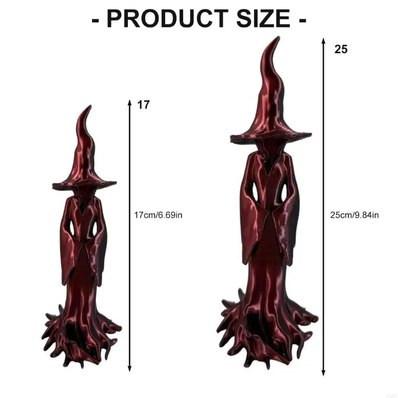 Witch Sculpture Halloween Home Decoration Weatherproof Plastic