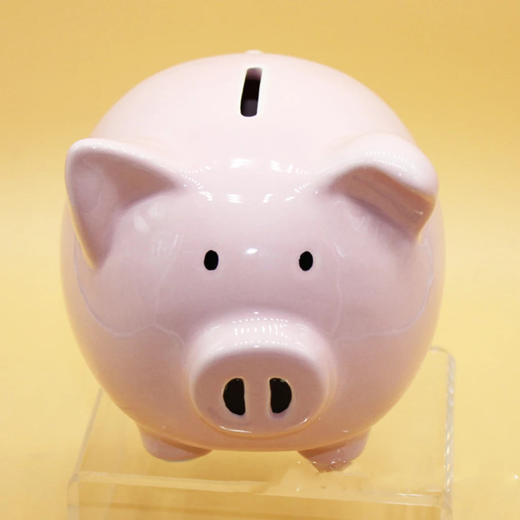 Baby Ceramic Piggy Bank Coin Money Cash Collectible Saving Box Pig Kids Children Cute Piggy Bank Money Box Saving Cash Kids Toy Zpaxo