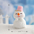 Snowman Bunny Resin Figurine | Micro Landscape Christmas Ornament Resin Figurine Zpaxo 17