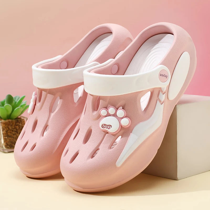 Women's Comfortable EVA Garden Clogs Closed Toe Sandals Indoor Zpaxo Pink 39-40