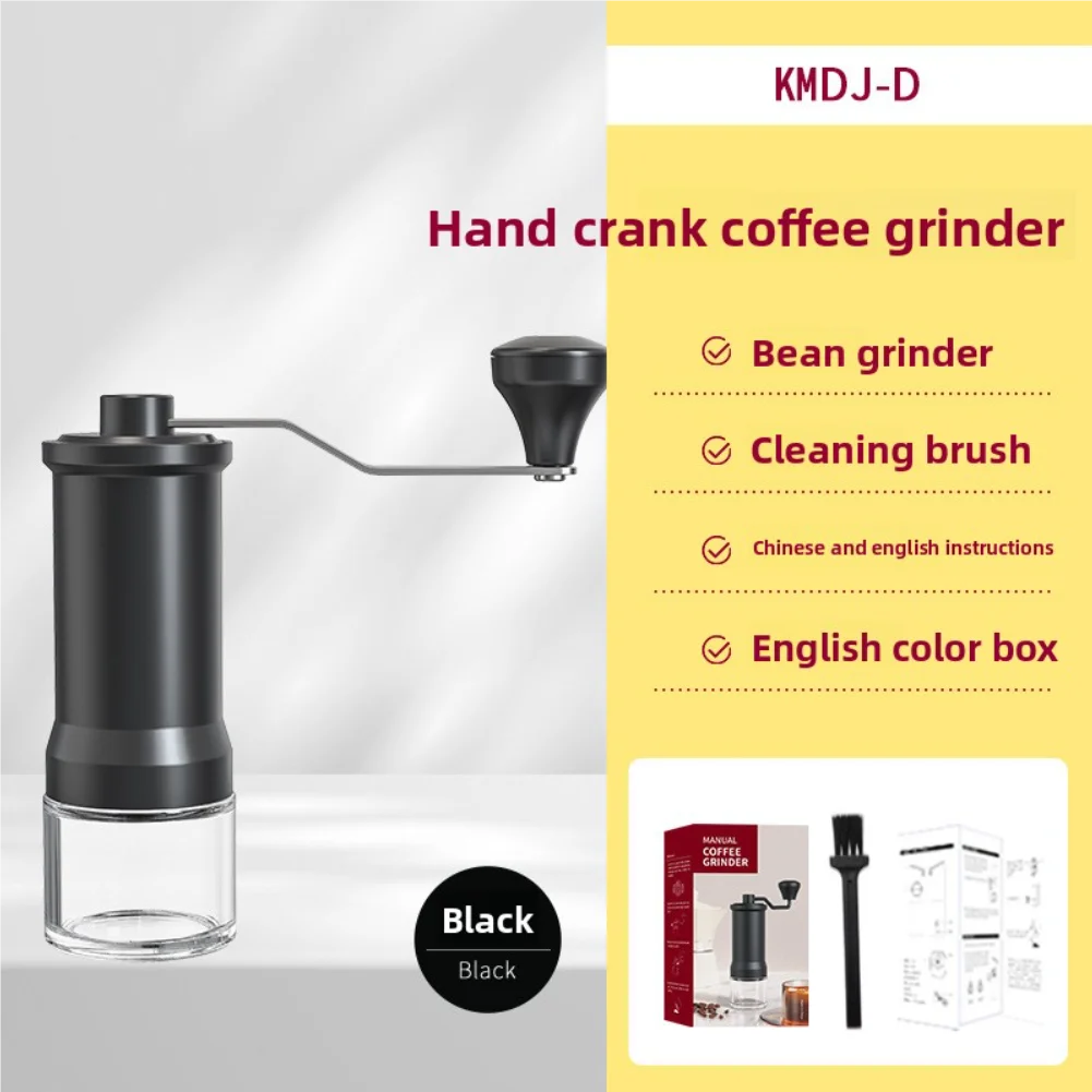 Portable Italian Espresso Maker with Hand Grinder for Camping Outdoor Coffee Brewing Adjustable Grind Settings Ceramic Grinding Zpaxo