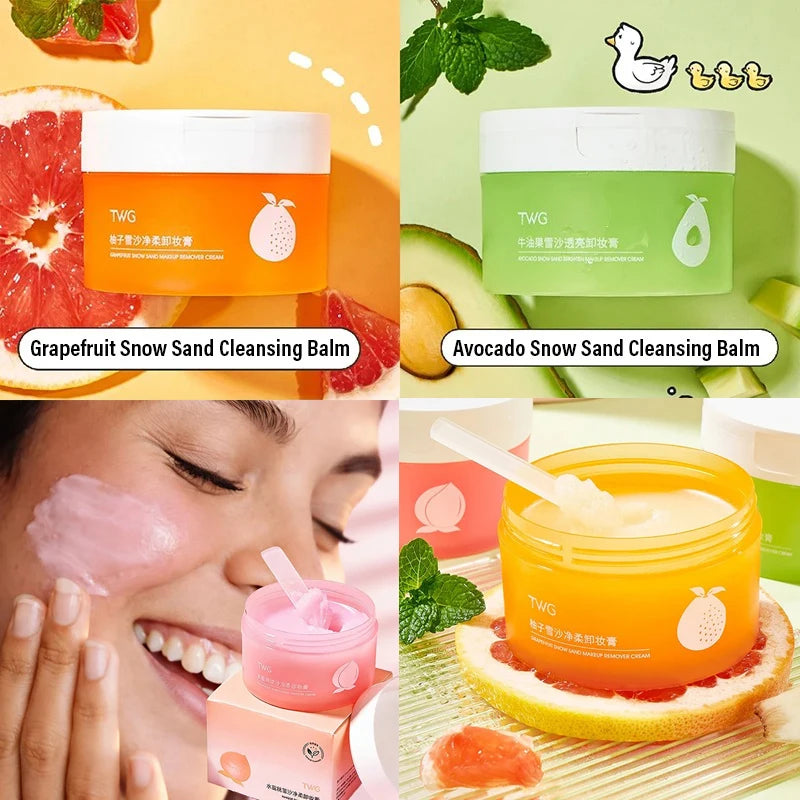 Avocado Cleansing Balm 4-in-1 Makeup Remover Face Eyes Lips Fast
