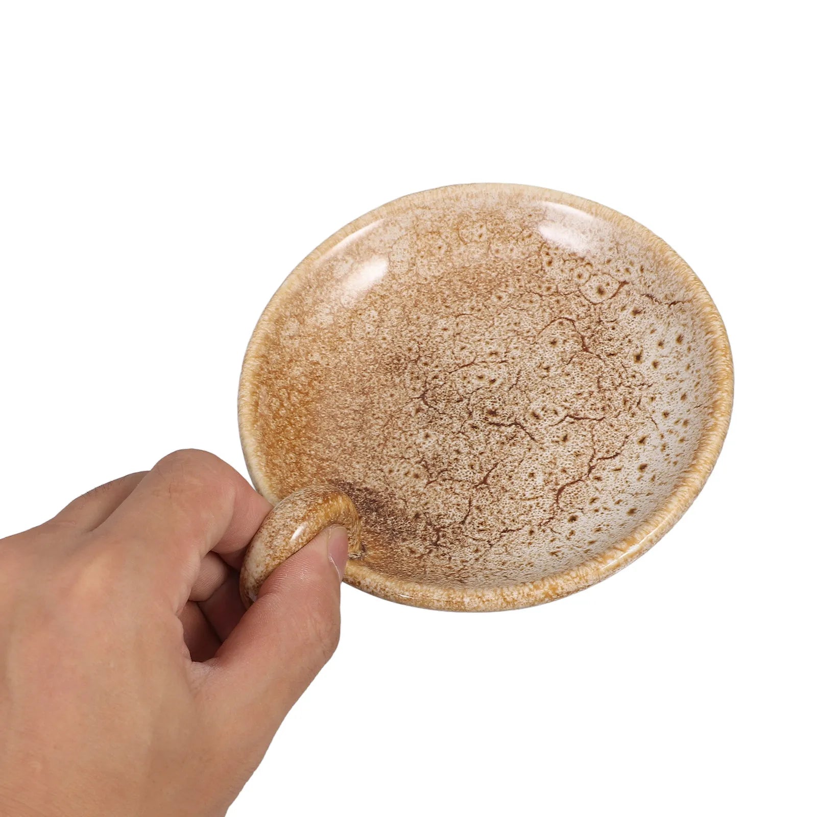 Ceramic Plate Round Shape Simple Decorative Stand Aroma Holder