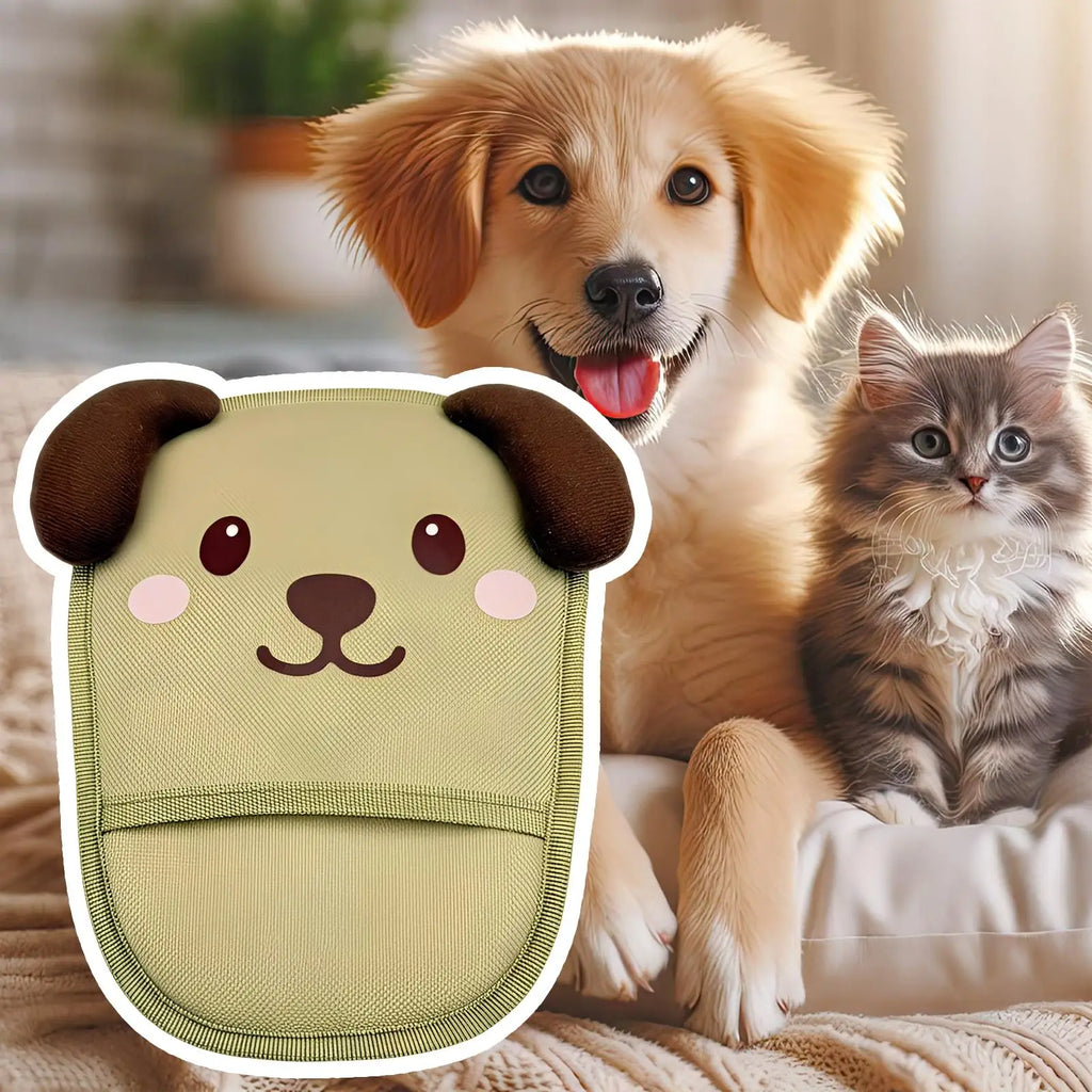 Cat Hair Remover Glove Soft Reusable Dog Shape Electrostatic Pet
