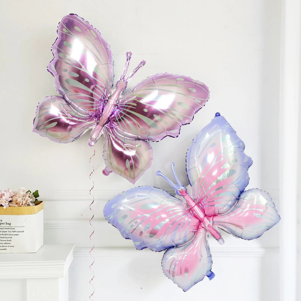 Large Butterfly Aluminum Foil Balloons Helium Air Globos Birthday