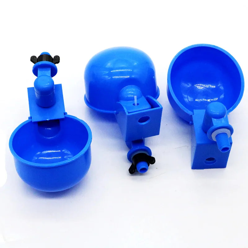 10sets Chicken Water Cup Automatic Drinker Poultry Thread Filling