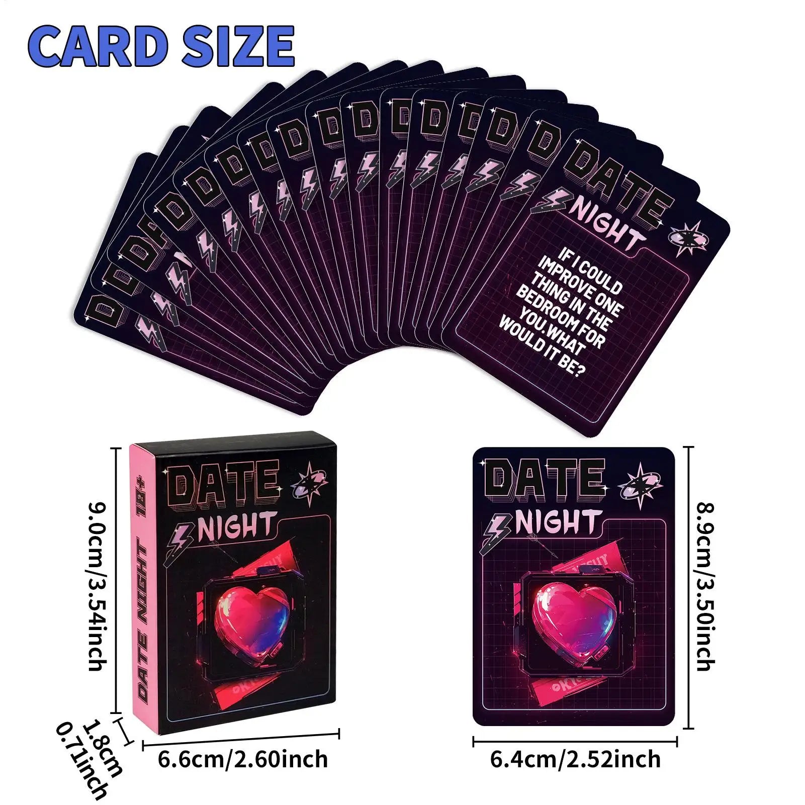 Couples Card Game Deep Conversation Couple Questions Card Games 50-Sheet Romantic Relationship Deck Activity For Travel Road Zpaxo