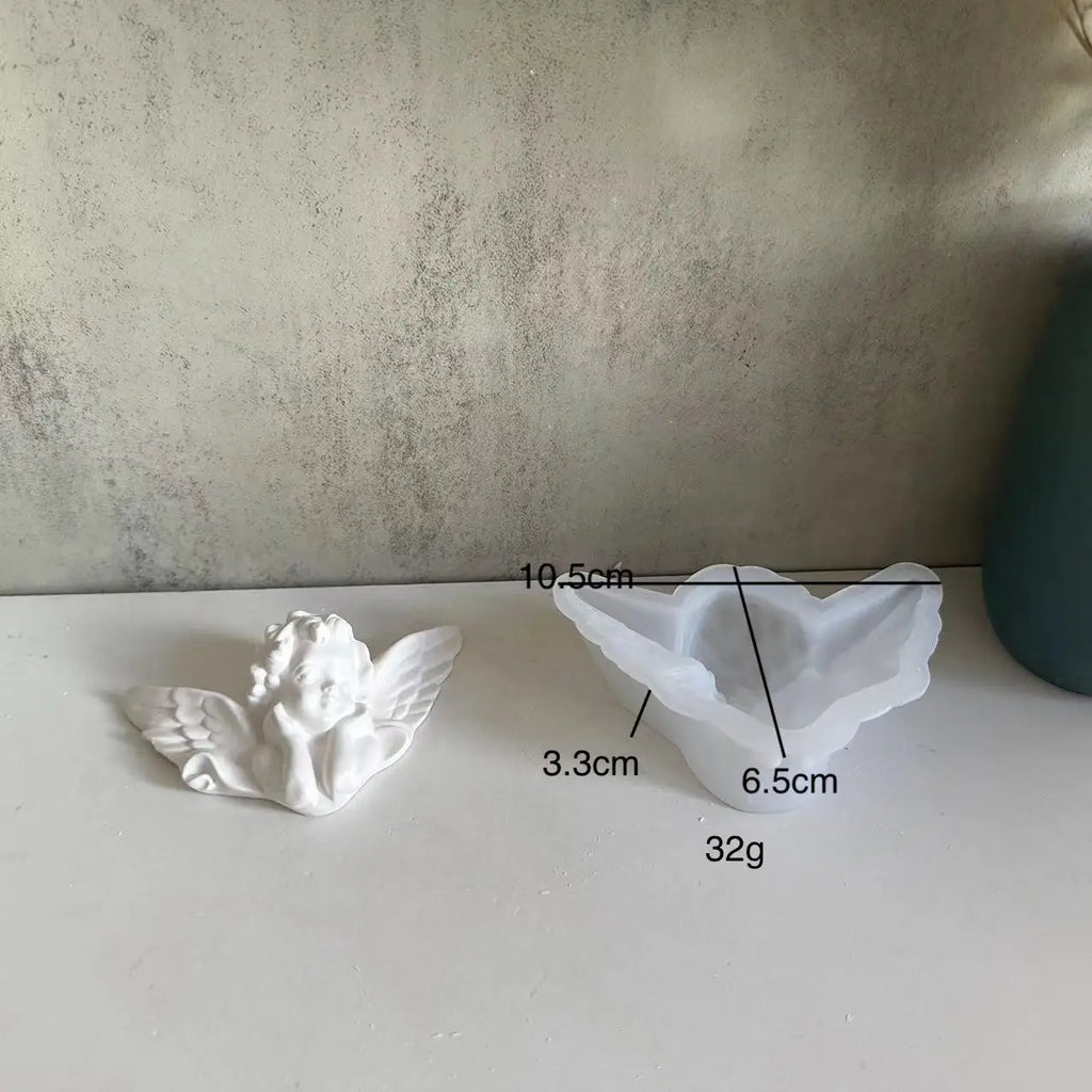 3D Angel Wings Silicone Mold – Plaster, Resin & Cement DIY Craft Silicone Mold Zpaxo
