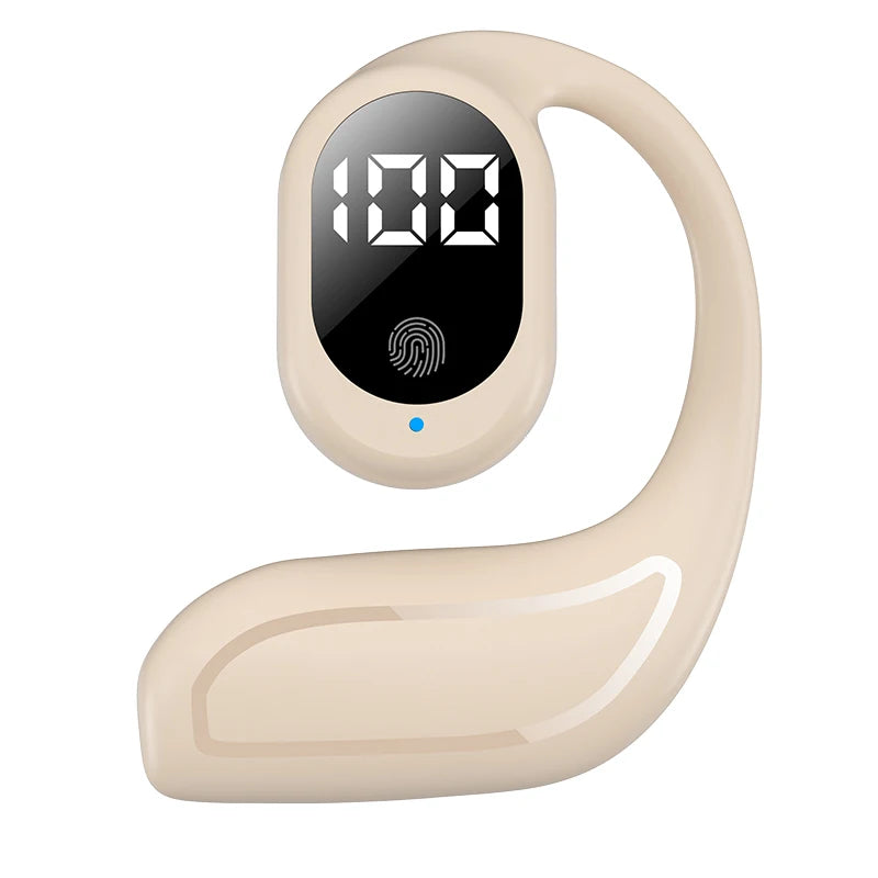 TWS Bluetooth 5 3 Headphone Ear Hook Wireless Earphone Hifi Stereo Zpaxo Khaki