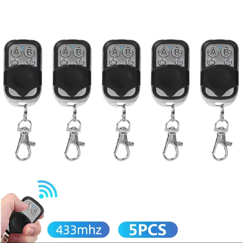 1 2 5 Universal Garage Door Control Wireless RF Remote 433MHz Zpaxo 5PCS
