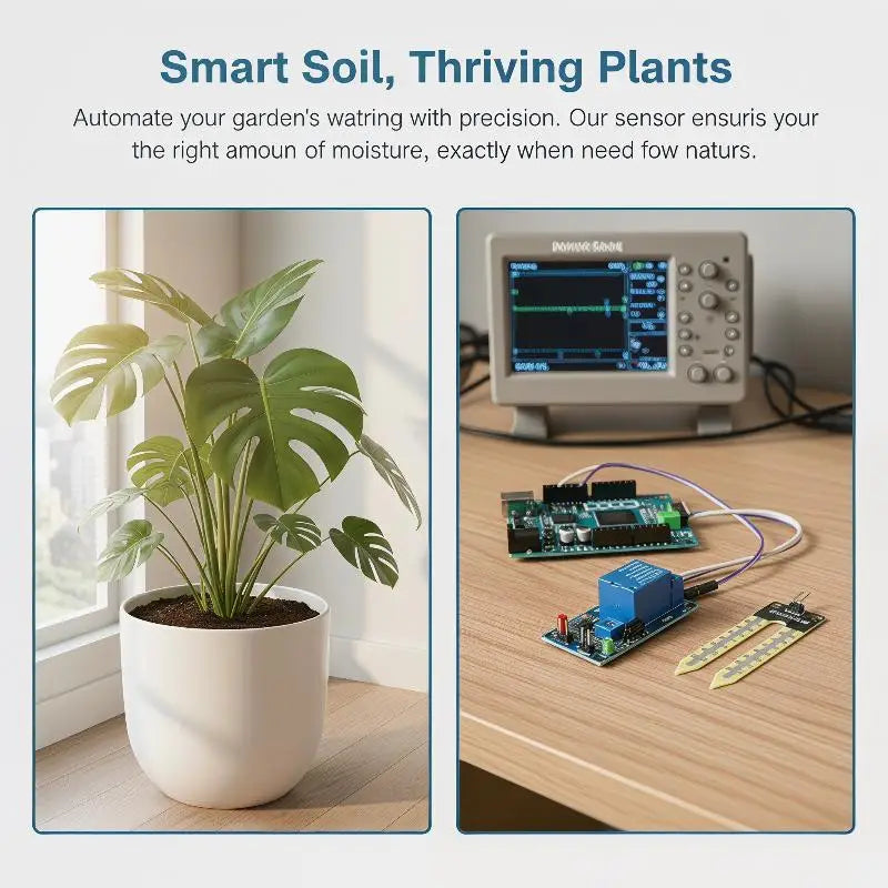 Capacitive Soil Moisture Sensor Relay Module DIY Gardening Detection Zpaxo