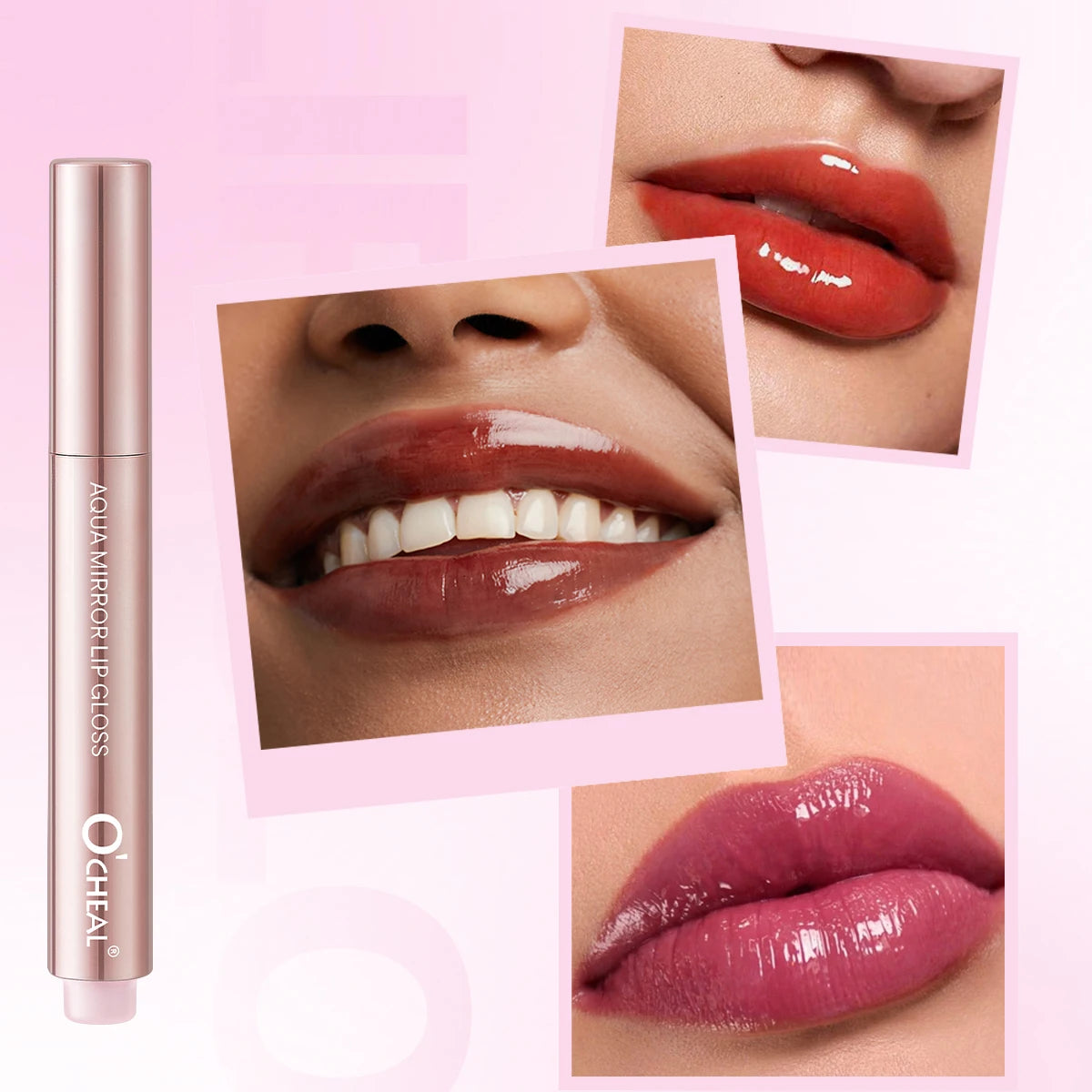 Mirror Lip Gloss Waterproof Moisturizing Lightweight Non Greasy