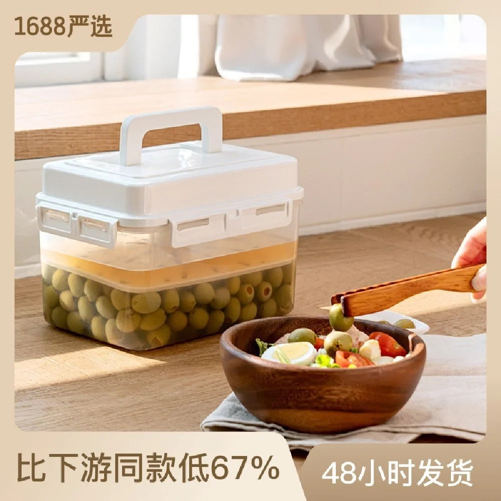 5L Press-Top Fermentation Jar | Kimchi, Pickle & Sauerkraut Crock Fermentation Jar Zpaxo