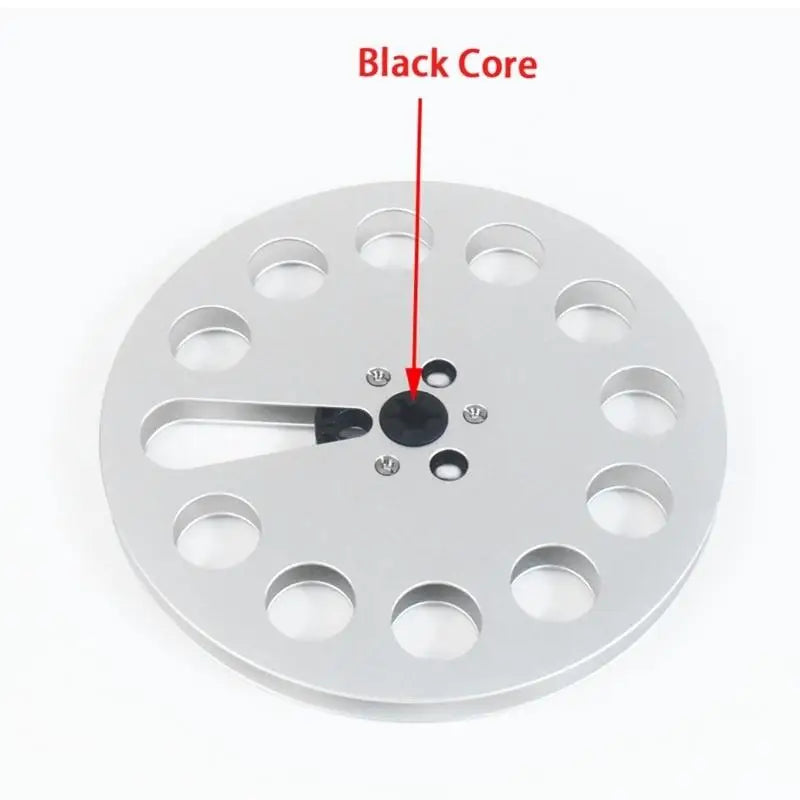 652F 7" Empty Tape Reel Crafted from Aluminum 11 Holes for Auditory Enthusiasts Zpaxo