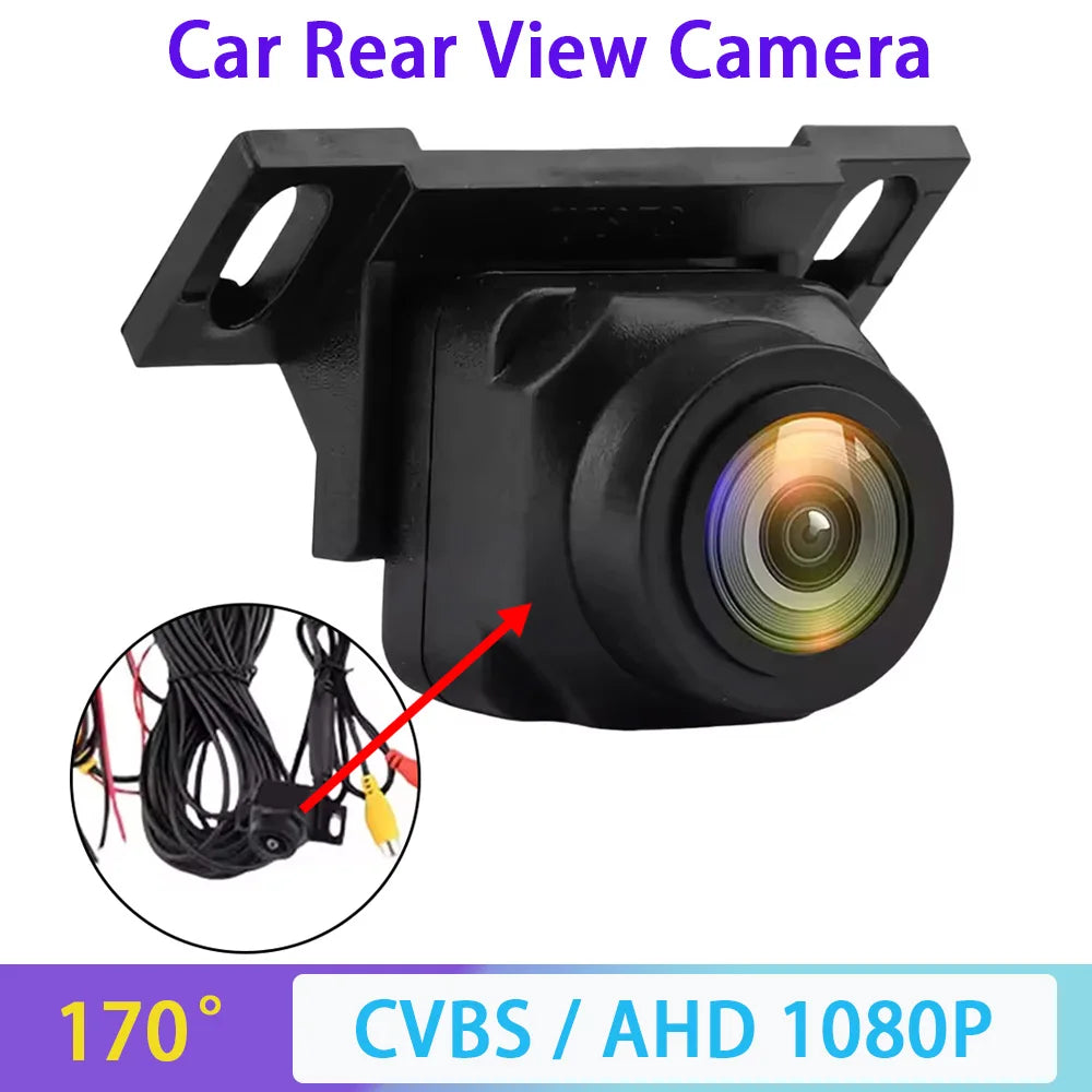 AHD 1080P CVBS CCD Car Rear View Camera 170 Wide Angle Night Vision