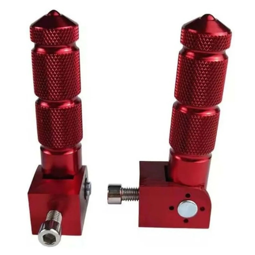 CNC Aluminum Folding Footpegs – Universal Motorcycle & Scooter M8