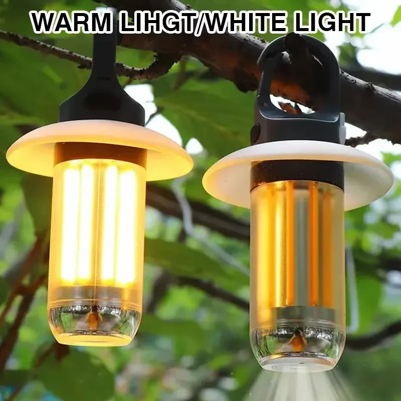 USB Rechargeable LED Camping Lantern & Flashlight with Hook
