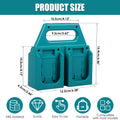6/4 Slot Battery Storage Holder for Makita 18V/14.4V Fits BL18/BL14 Batteries Portable and Rugged Battery Organizer for Workben Zpaxo 4 Slot