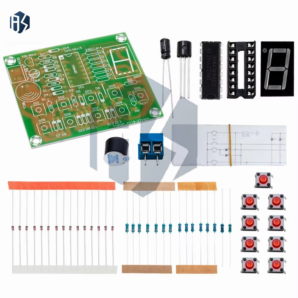 8 Channel Answer Response DIY Kit Based on CD4511, Electronic Experiment & Soldering Practice Training Board Zpaxo