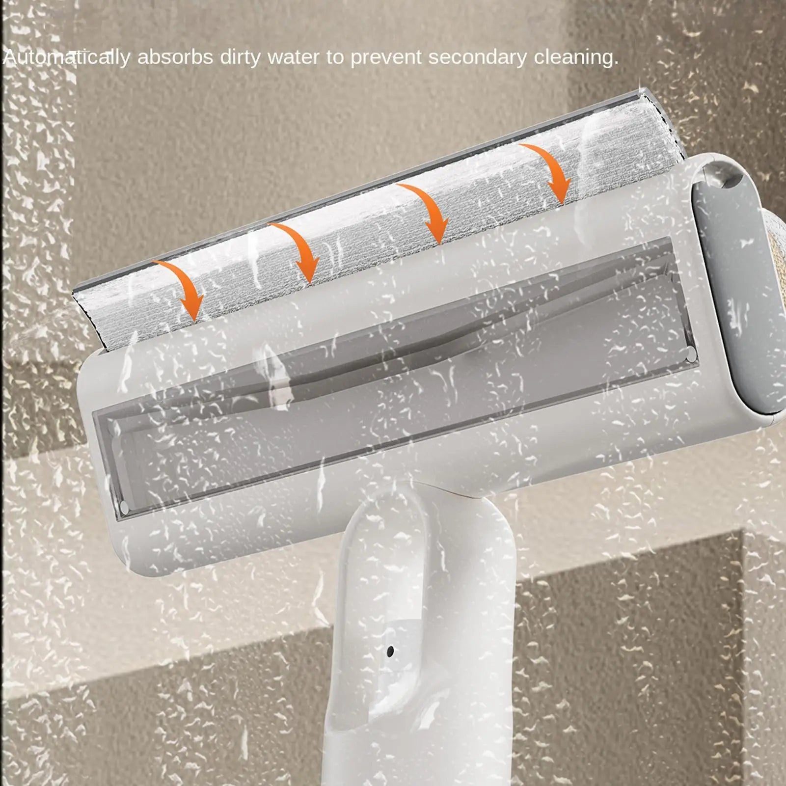 Window Cleaning Scraper Glass Cleaner Scraper for Cleaning Window with Sprayer for Shower Door Car Windshield Kitchen Stove Zpaxo
