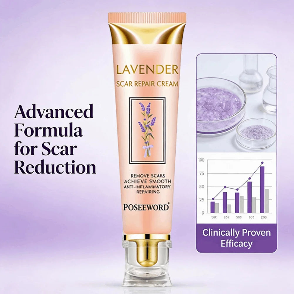 Lavender Scar Repair Cream – Fades Acne Marks & Smoothes Skin Scar Repair Cream Zpaxo