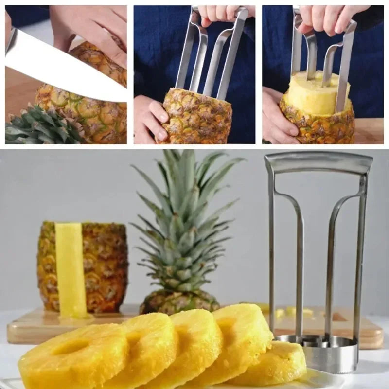 Stainless Steel Pineapple Peeler & Eye Cutter Kitchen Tool Fruit Peeler Tool Zpaxo