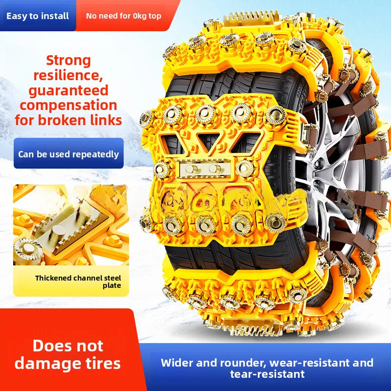 TPU Snow Chains for Sedan, SUV & Off-Road Vehicles