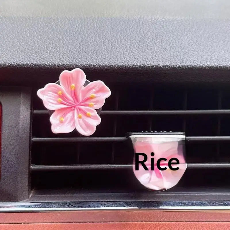 2-Pack Flower Car Air Vent Clip Freshener & Interior Decor