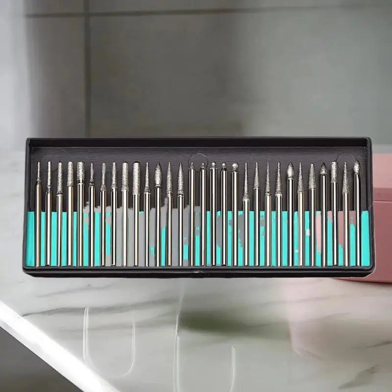 30-Piece Diamond Burs Enhancing Electric Grinder Rotary Tool's Zpaxo