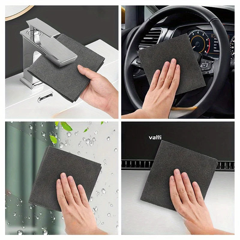 10PCS Magic Glass Cleaning Cloth-Thickened Streak-Free Towel, Reusable Dual-Sided Eraser for Windows, No Watermark Home Tool Zpaxo