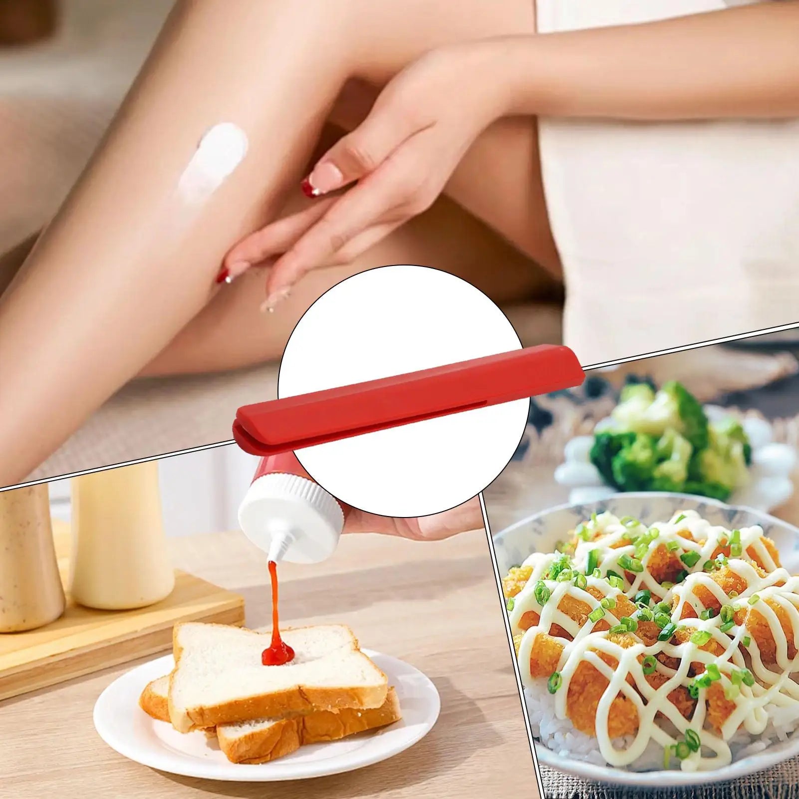 Tube Squeezer Non-slip Handheld Extruder Portable Lotion Cream Sauce