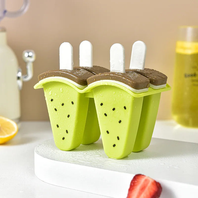 Grid Ice Cream Mold Fruit Shaped Covered Creative DIY Kitchen Making
