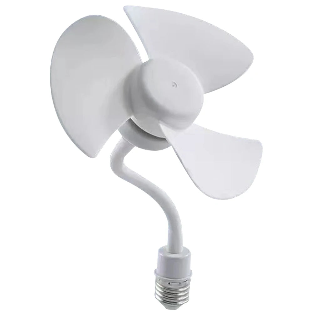 Socket Fan Light E27 Base/USB Indoor Ceiling Fan Light Hose Extender Light Bulb Fan with Socket for Bedroom Living Room Zpaxo E27