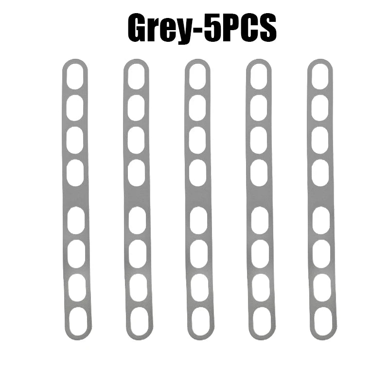 Reusable Silicone Universal Lid Holder Strap Elastic Band Pot Lids Zpaxo Grey 5PCS