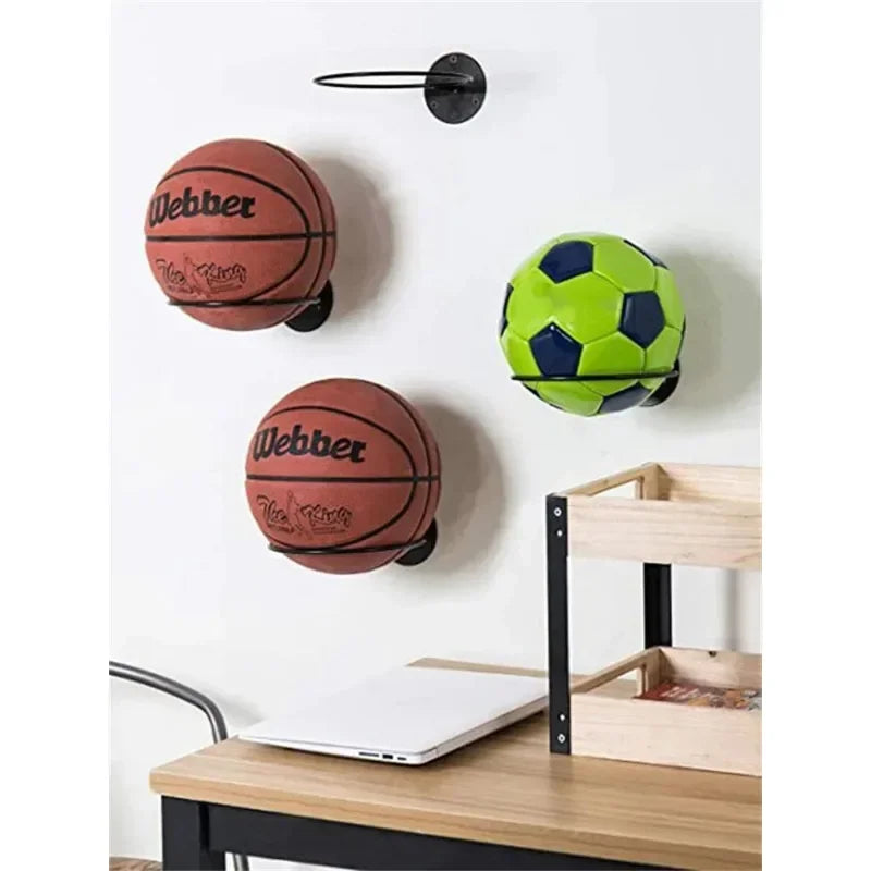2025 New 1-5pcs Iron Basketball Football Volleyball Storage Rack Household Wall Mounted Ball Rack Wall Storage Rack Zpaxo