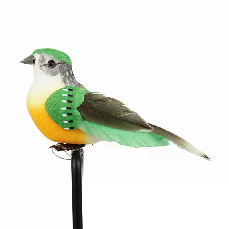 Wedding decor venue ornament Mini fake birds artificial feathe foam doves Zpaxo