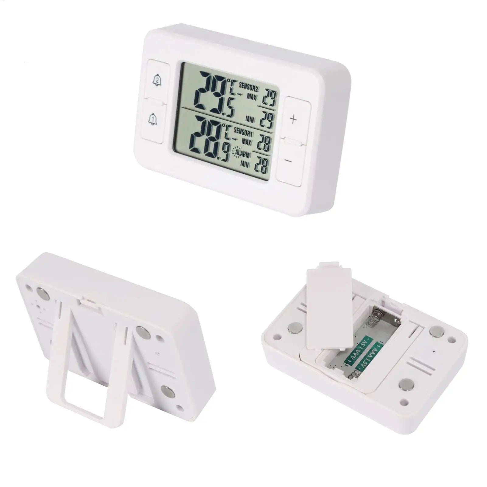 Wireless Refrigerator Temperature Measure Tool Double Sensor Fridge
