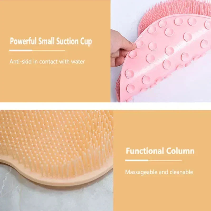 Anti-slip Shower Foot Scrub Massager - Anti-slip, Easy To Clean, Enhanced Exfoliation and Relaxation Bathroom Massage Pad Zpaxo