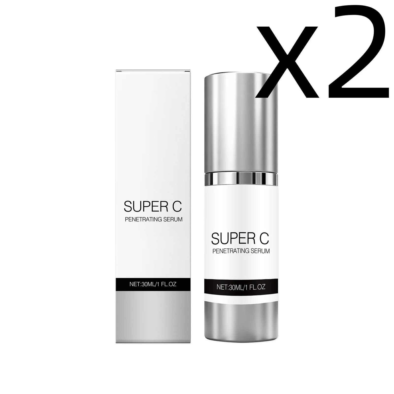 Vitamin C Facial Serum – Brighten, Hydrate & Firm Skin | 30ml Vitamin C Face Serum Zpaxo 30ml Boxed X 2PCS