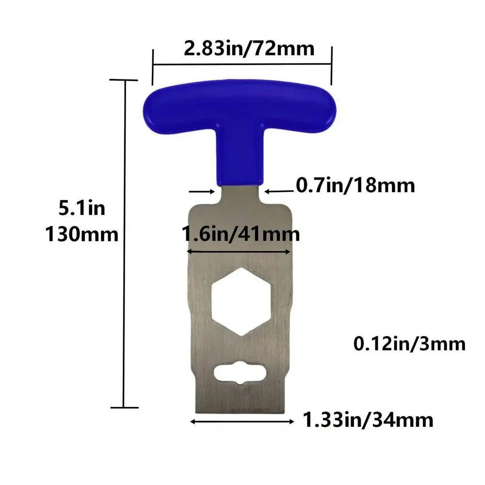 Portable Pool Plug Removal Tool Directional Grip Wrench Spa Backflow