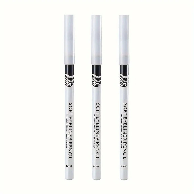 3PCS Waterproof White Eyeliner. Long Lasting, Smooth, Easy Wear. Eyes Brightener. Ideal for Music Festivals Zpaxo 3pcs