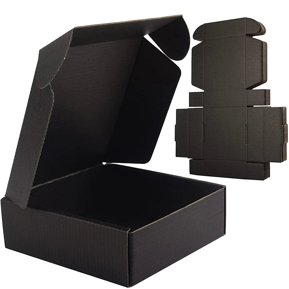 Black Corrugated Mailer Box – Small Business Gift Packaging