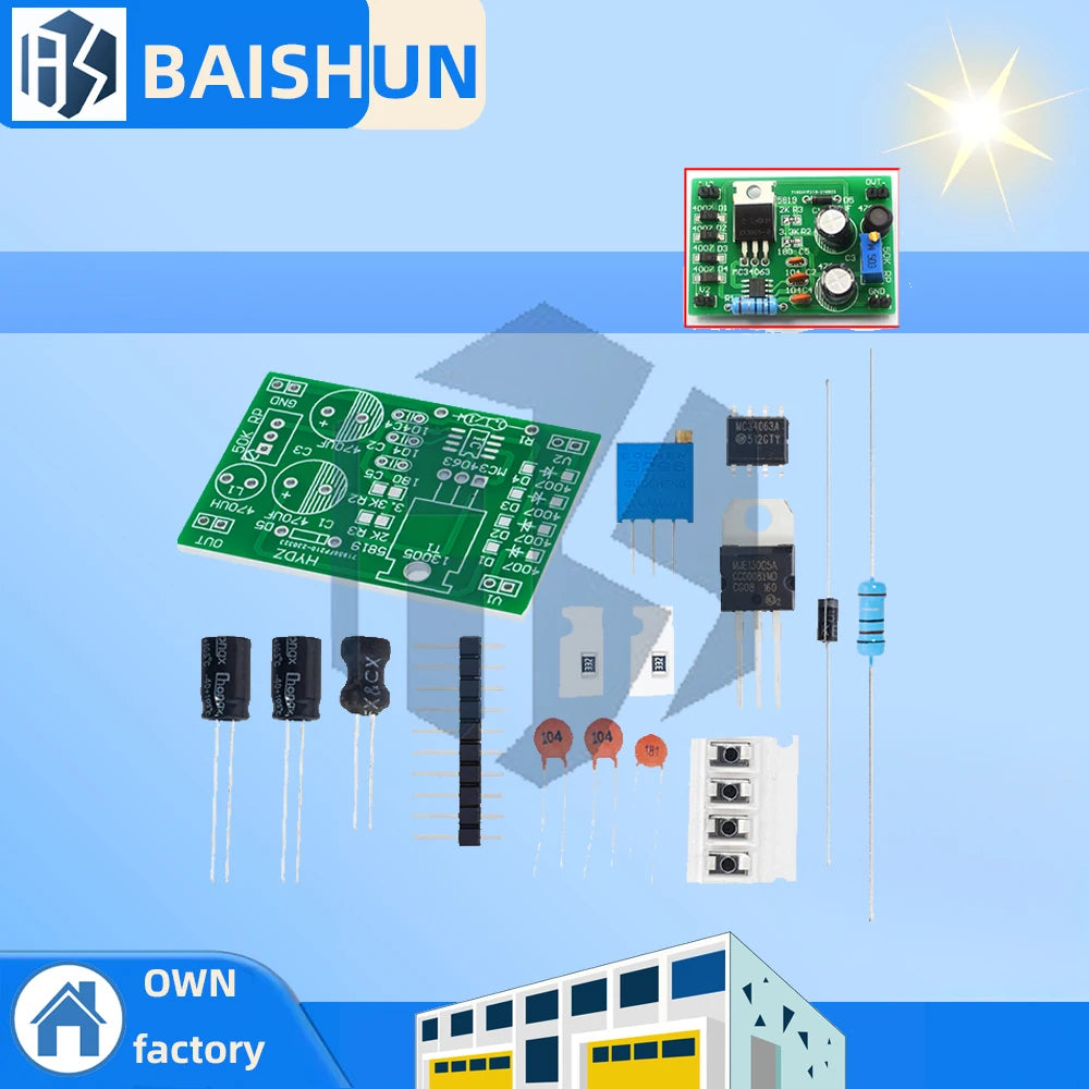 0-30V 0-3A Adjustable DC Switching Power Supply, DIY Soldering Voltage Regulator Board Kit Zpaxo