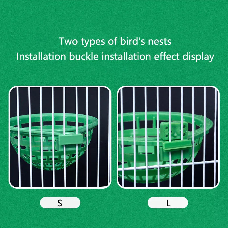 Supplies Bird Hatching Accessories Plastic Canary Nest Cage Decorative Cages Bird Eggs Nest Pan Pet Birds Hatching Tools Zpaxo