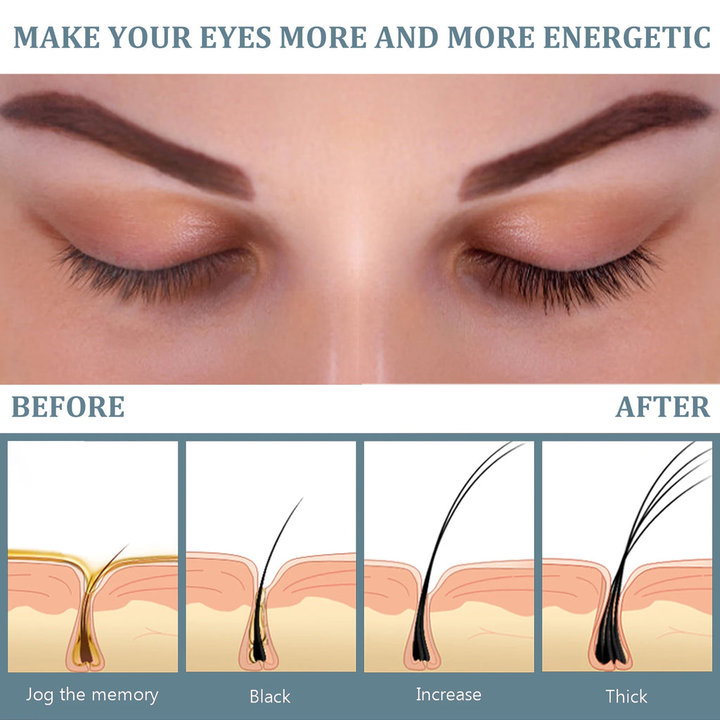 3ml Eyelash Serum For Growth Collagen Hyaluronic Acid Lash Enhancer Natural Longer Thicker Lashes And Brows Nourishing Formula Zpaxo