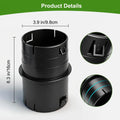 Corrugated PVC Pipe Adapter Universal Drainage Connector Leak Proof