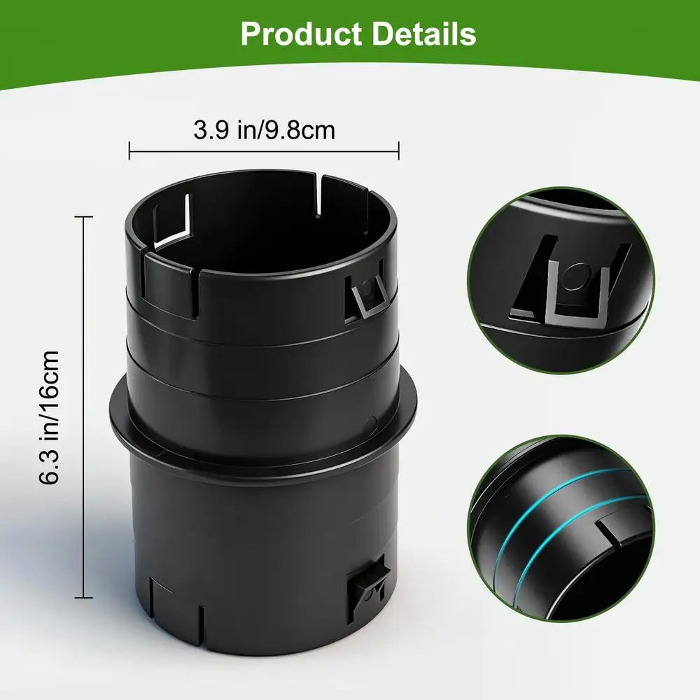 Corrugated PVC Pipe Adapter Universal Drainage Connector Leak Proof